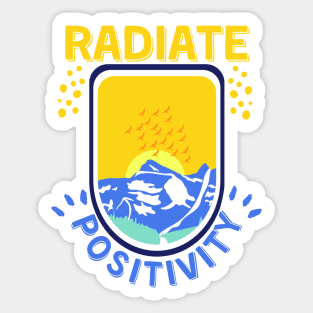 Radiate Positivity Sticker